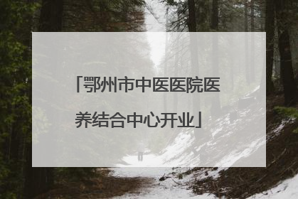 鄂州市中医医院医养结合中心开业