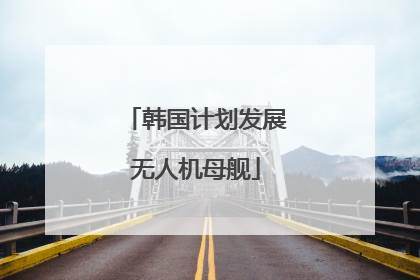 韩国计划发展无人机母舰