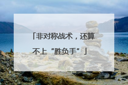 非对称战术，还算不上“胜负手”
