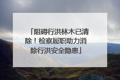 阻碍行洪林木已清除！检察履职助力消除行洪安全隐患