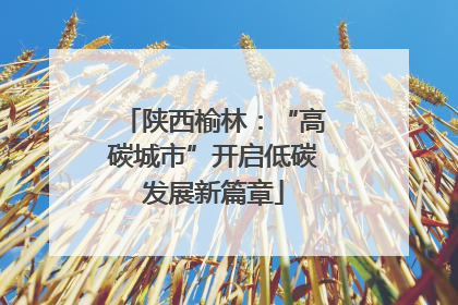 陕西榆林：“高碳城市”开启低碳发展新篇章