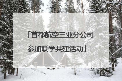 首都航空三亚分公司参加联学共建活动