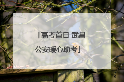 高考首日 武昌公安暖心助考