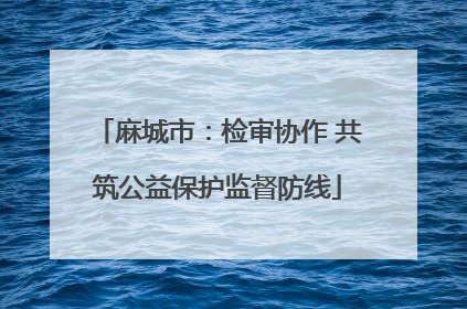 麻城市：检审协作 共筑公益保护监督防线