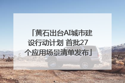 黄石出台AI城市建设行动计划 首批27个应用场景清单发布