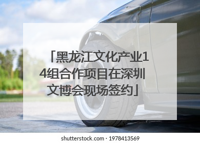 黑龙江文化产业14组合作项目在深圳文博会现场签约