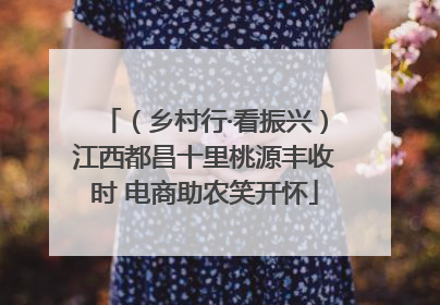 （乡村行·看振兴）江西都昌十里桃源丰收时 电商助农笑开怀