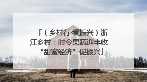 （乡村行·看振兴）浙江乡村：时令果蔬迎丰收 “甜蜜经济”促振兴