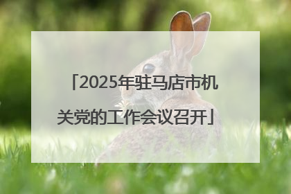 2025年驻马店市机关党的工作会议召开
