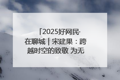 2025好网民·在聊城｜宋建果：跨越时空的致敬 为无名烈士“正名”