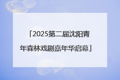 2025第二届沈阳青年森林戏剧嘉年华启幕