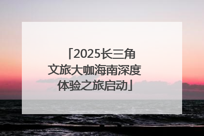 2025长三角文旅大咖海南深度体验之旅启动