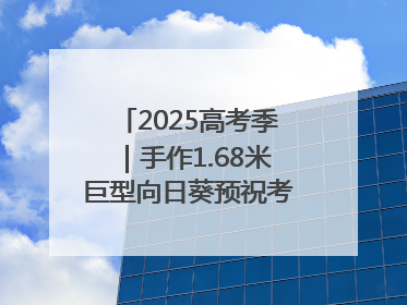 2025高考季｜手作1.68米巨型向日葵预祝考生“一举夺魁”