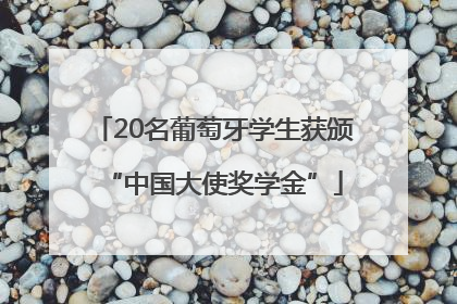 20名葡萄牙学生获颁“中国大使奖学金”
