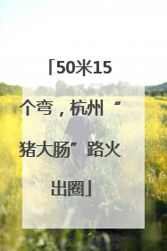 50米15个弯，杭州“猪大肠”路火出圈