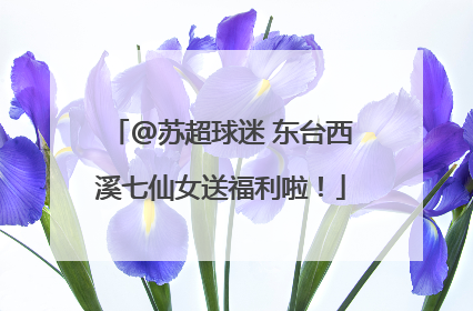 @苏超球迷 东台西溪七仙女送福利啦！