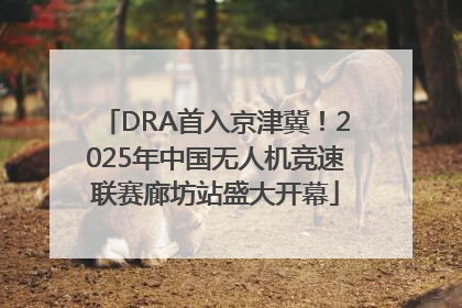 DRA首入京津冀！2025年中国无人机竞速联赛廊坊站盛大开幕
