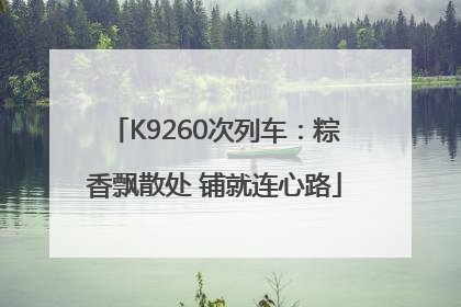 K9260次列车：粽香飘散处 铺就连心路